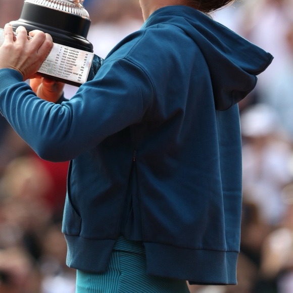 Women’s Nike Spring Teal Cropped Jacket - size Large - Picture 2 of 6